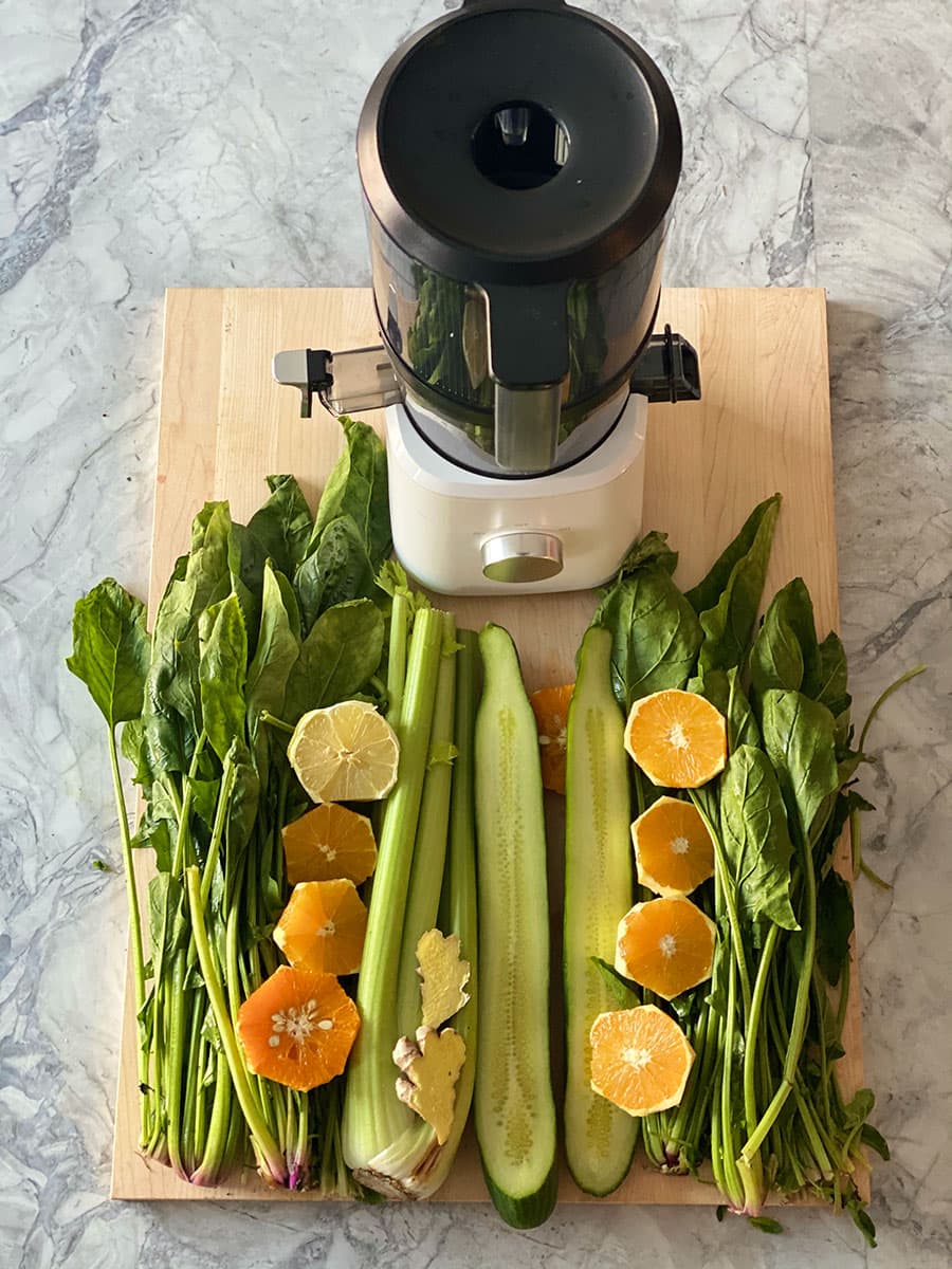 Nama J2 green juice ingredients